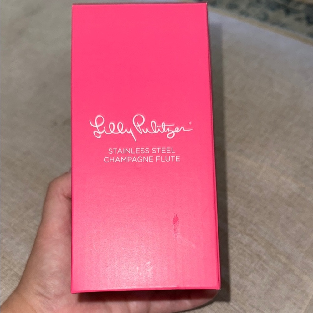 Lilly Pulitzer stainless steel Champagne Flute ‘Splendor in the Sand’ Great gift - Picture 2 of 5